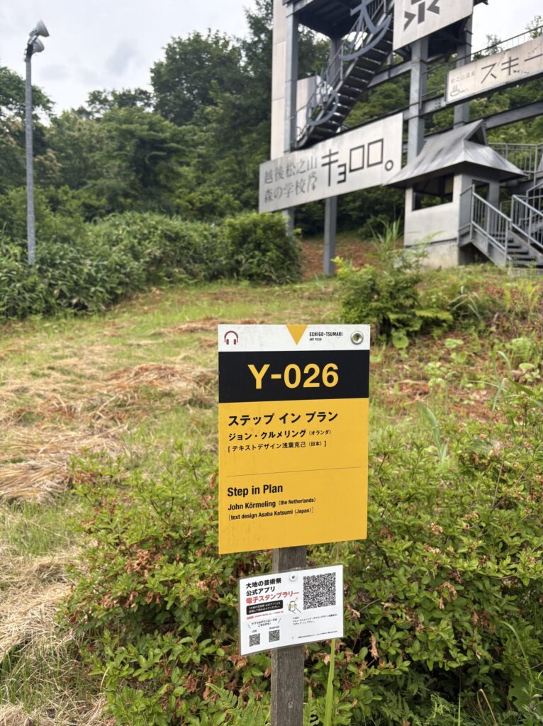 ステップ イン プランの作品案内板