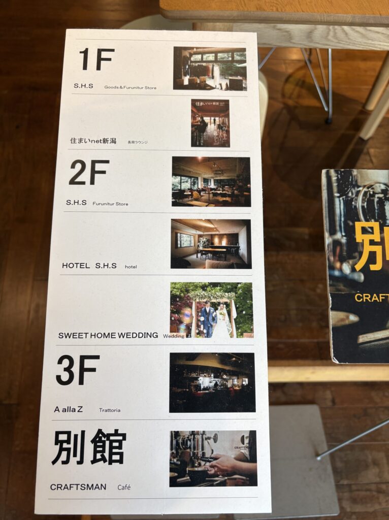 S.H.SとCRAFTSMANの館内案内